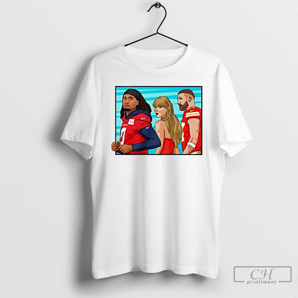 Premium Travis And Taylor Glanced Back And Forth At Cj Stroud Texans T Shirts Sweater Hoodie, Sweatshirt | InkRitualCo.com