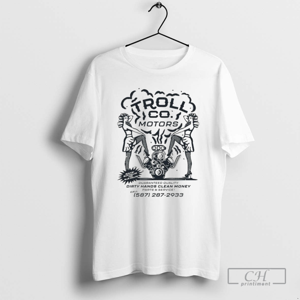 Premium Troll Co Troll Co Motors Dirty Hands Clean Money Shirt Sweater Hoodie, Sweatshirt | InkRitualCo.com