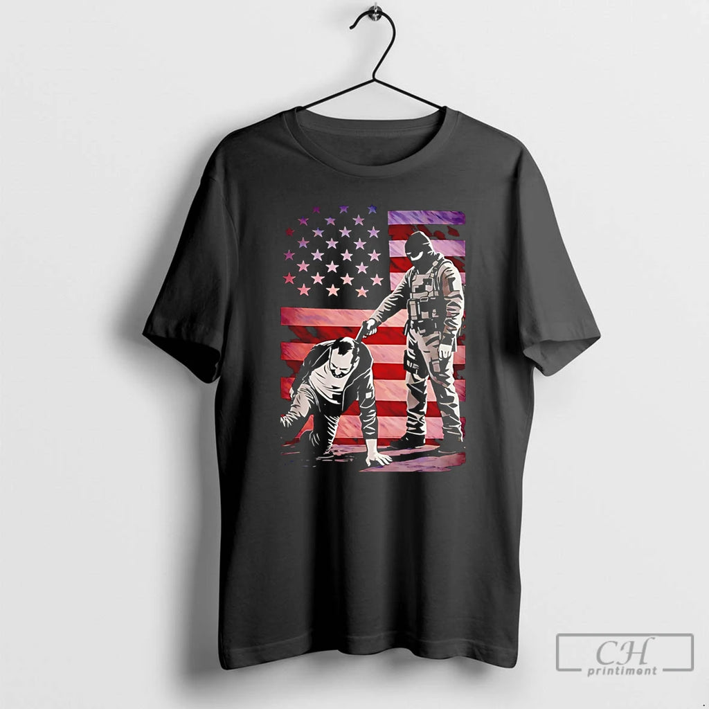 Premium Trumps America Anti Ice Usa Flag T-Shirts, Hoodie, Sweatshirt | InkRitualCo.com