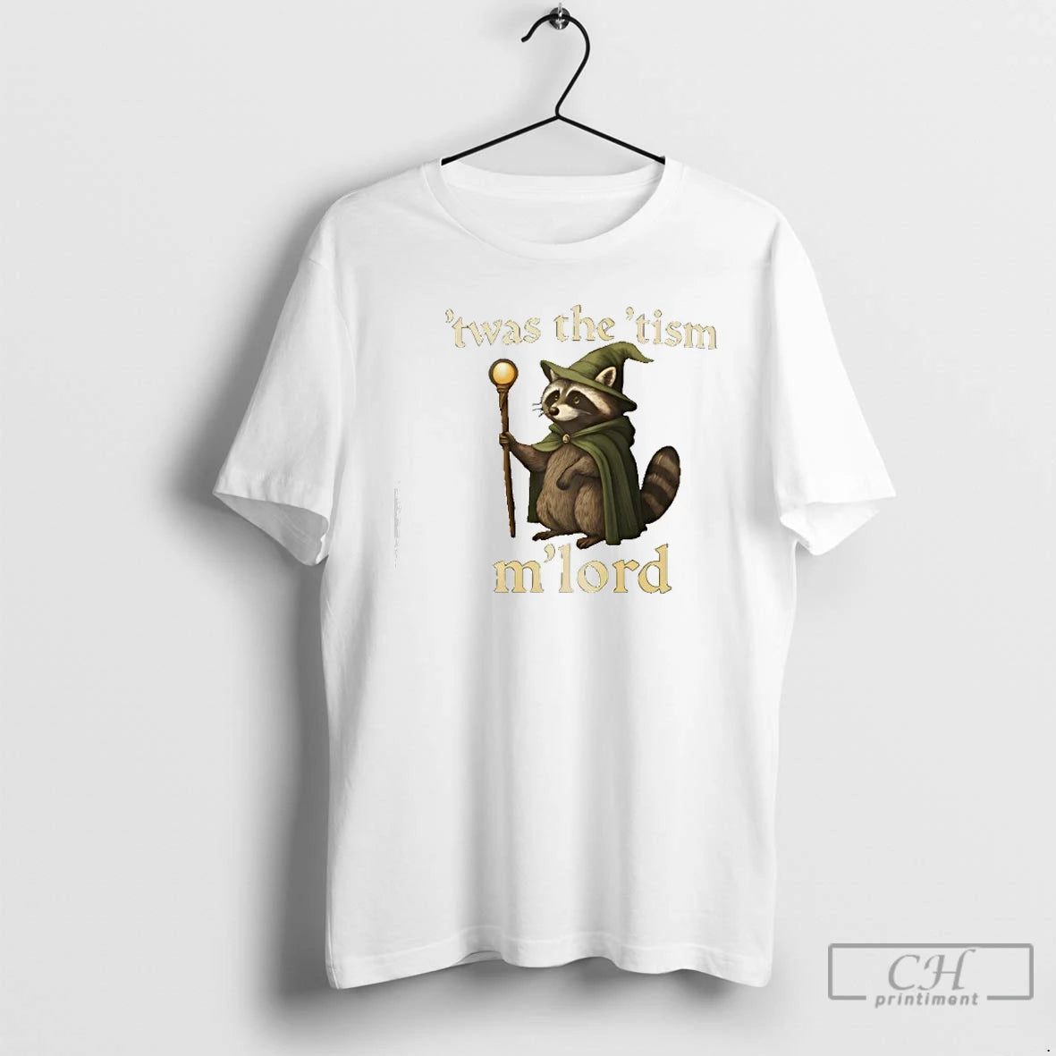 Premium Twas The Tism Mlord Raccoon Wizard T-Shirts, Hoodie, Sweatshirt | InkRitualCo.com