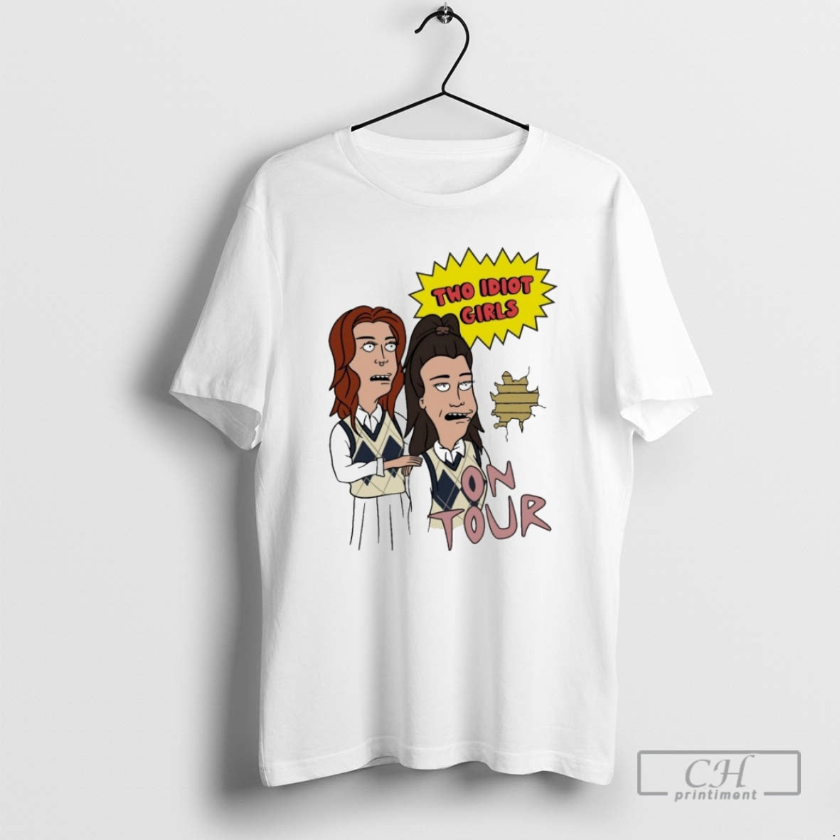 Premium Two Idiot Girls X Beavis And Butthead On Tour Shirt Sweater Hoodie, Sweatshirt | InkRitualCo.com