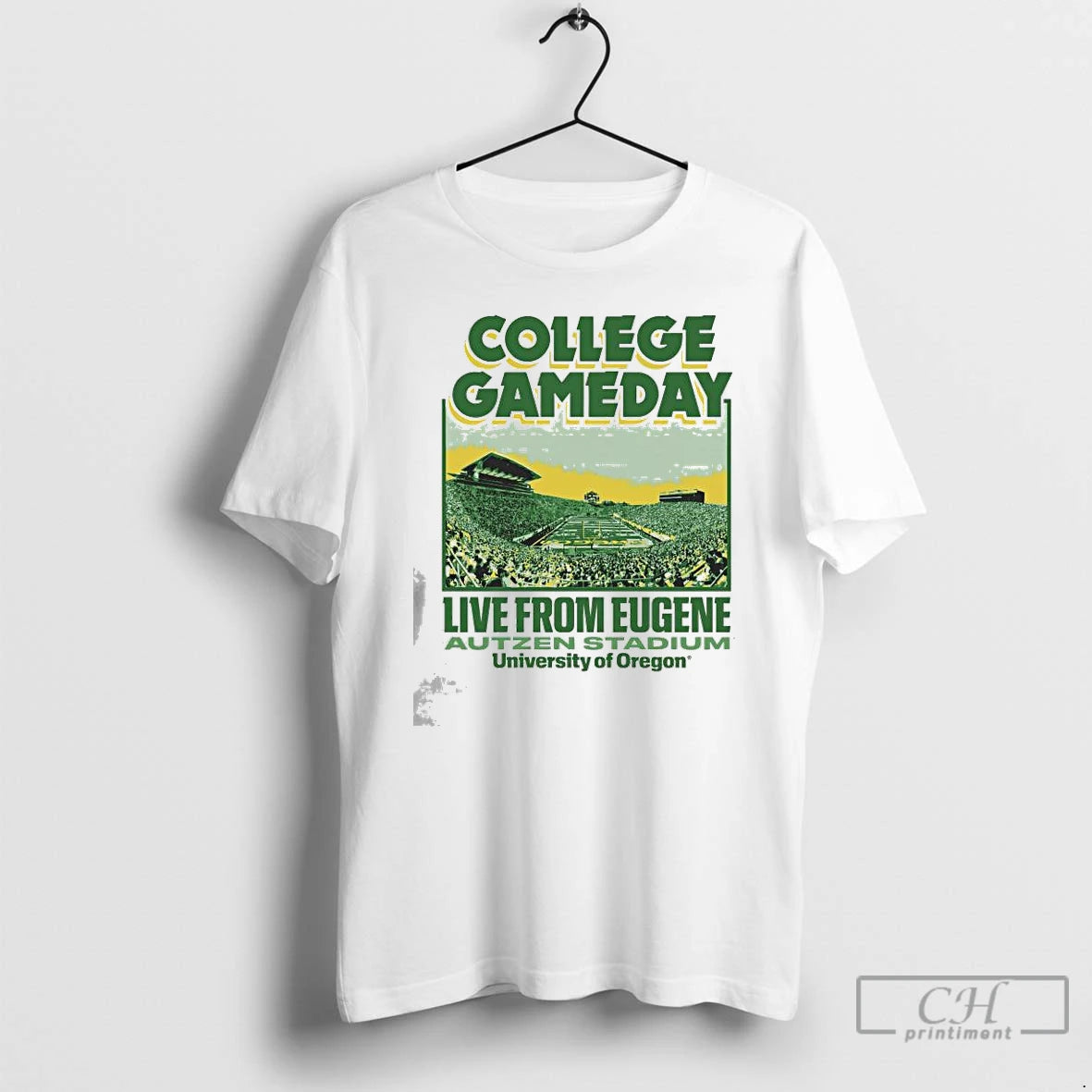 Premium University Of Oregon 2025 College Gameday Live From Eugene Autzen Stadium T Shirts Hoodie, Sweatshirt