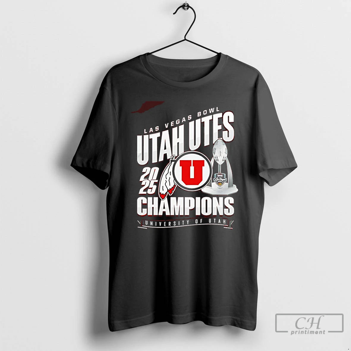 Premium Utah Utes Las Vegas Bowl Champions 25 Football Trophy T-Shirts, Hoodie, Sweatshirt | InkRitualCo.com