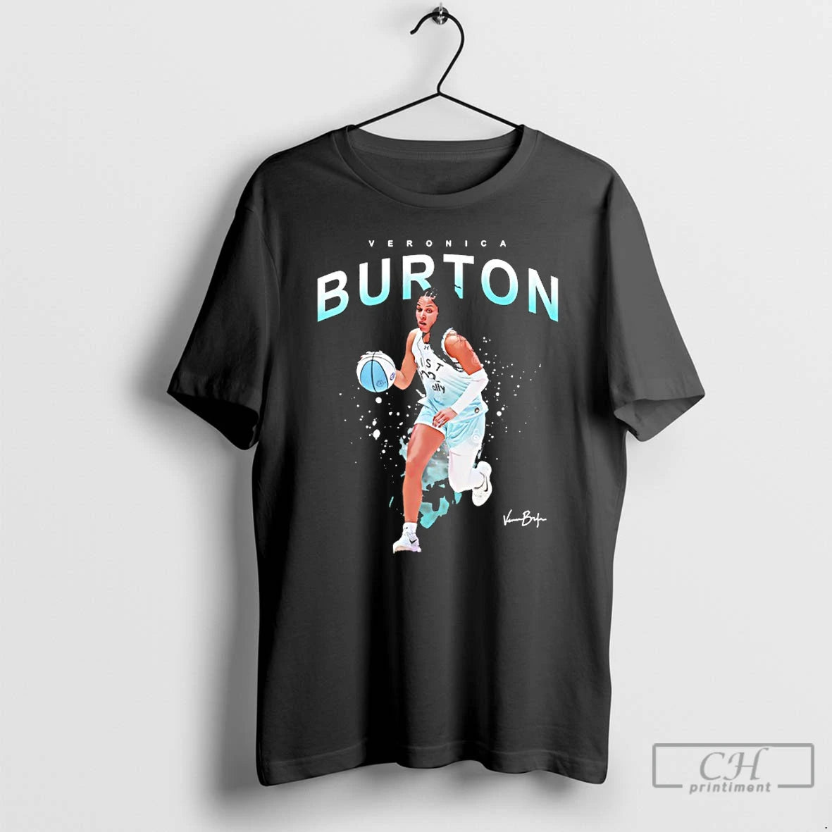 Premium Veronica Burton Unrivaled Basketball Signature Graphic T-Shirts, Hoodie, Sweatshirt | InkRitualCo.com