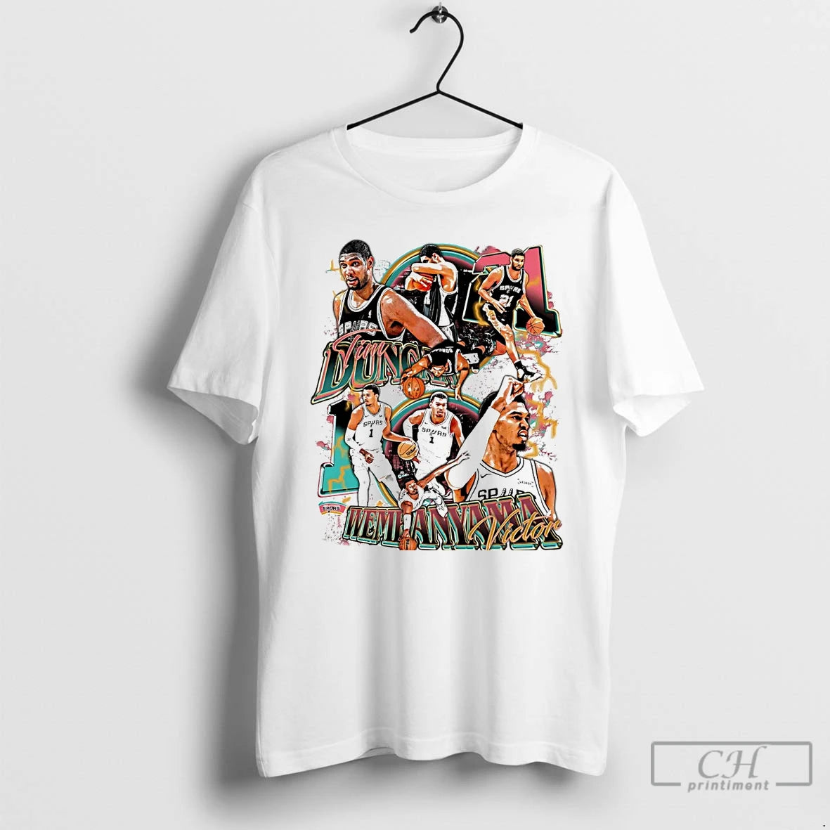 Premium Victor Wembanyama And Tim Duncan Duo San Antonio Spurs T-Shirts, Hoodie, Sweatshirt | InkRitualCo.com