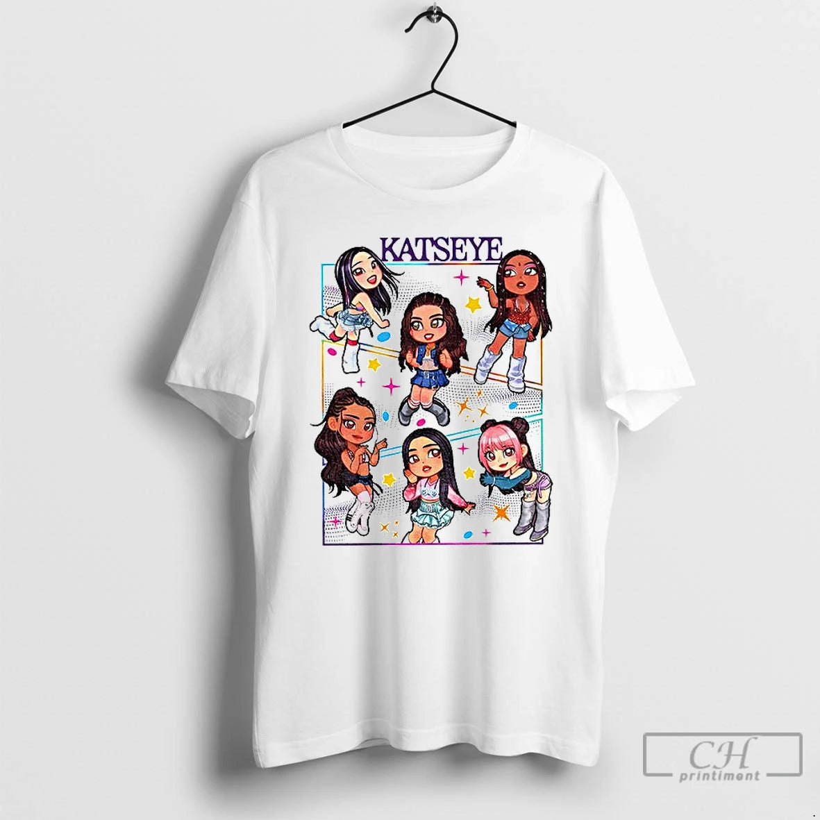 Vintage Katseye Member Chibi T-Shirts, Hoodie, Sweatshirt