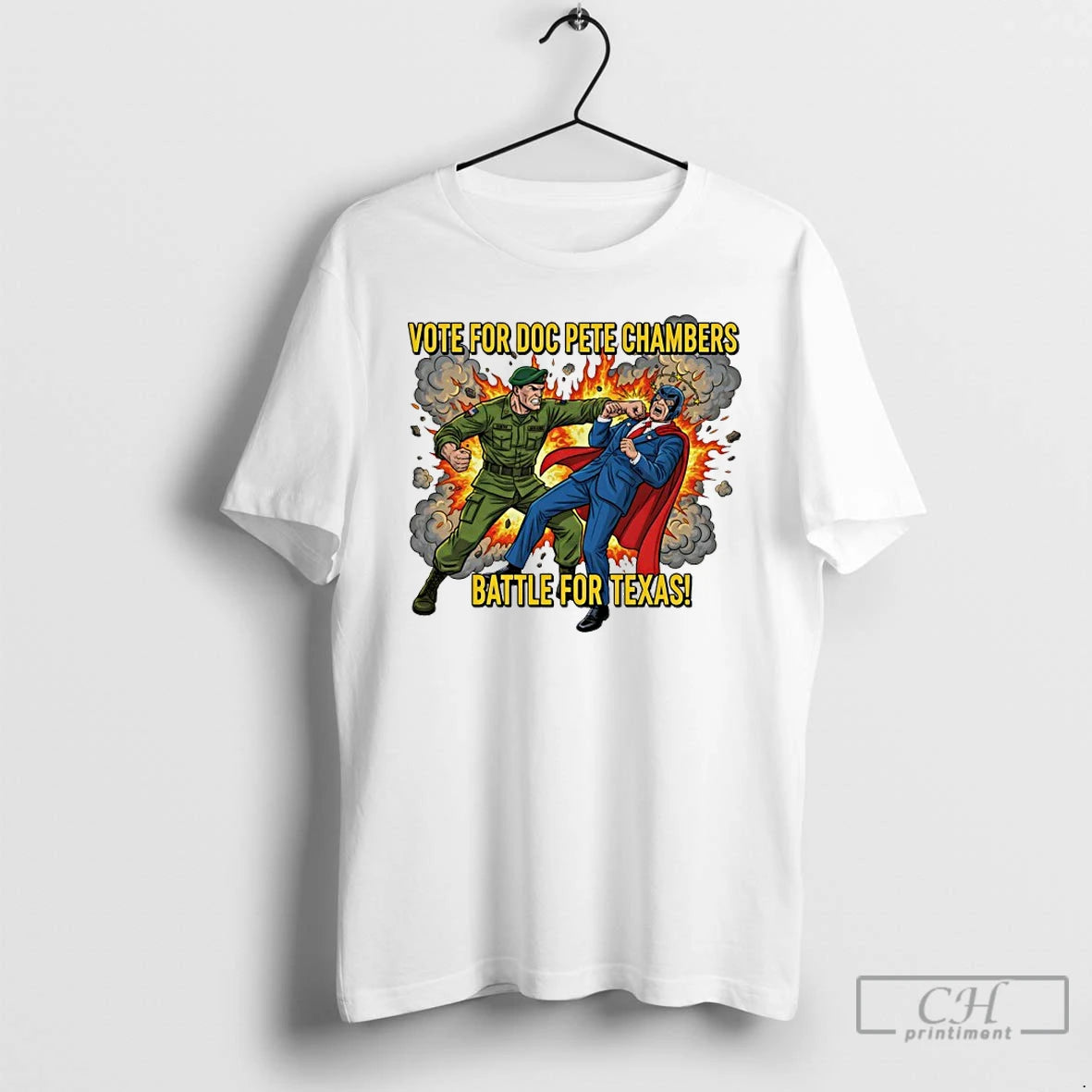Premium Vote For Doc Pete Chambers Battle For Texas 2026 T-Shirts, Hoodie, Sweatshirt | InkRitualCo.com
