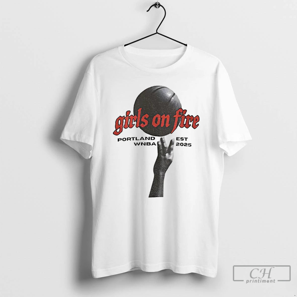 Premium Wnba Girls On Fire Portland Est 2025 Vintage T-Shirts, Hoodie, Sweatshirt | InkRitualCo.com