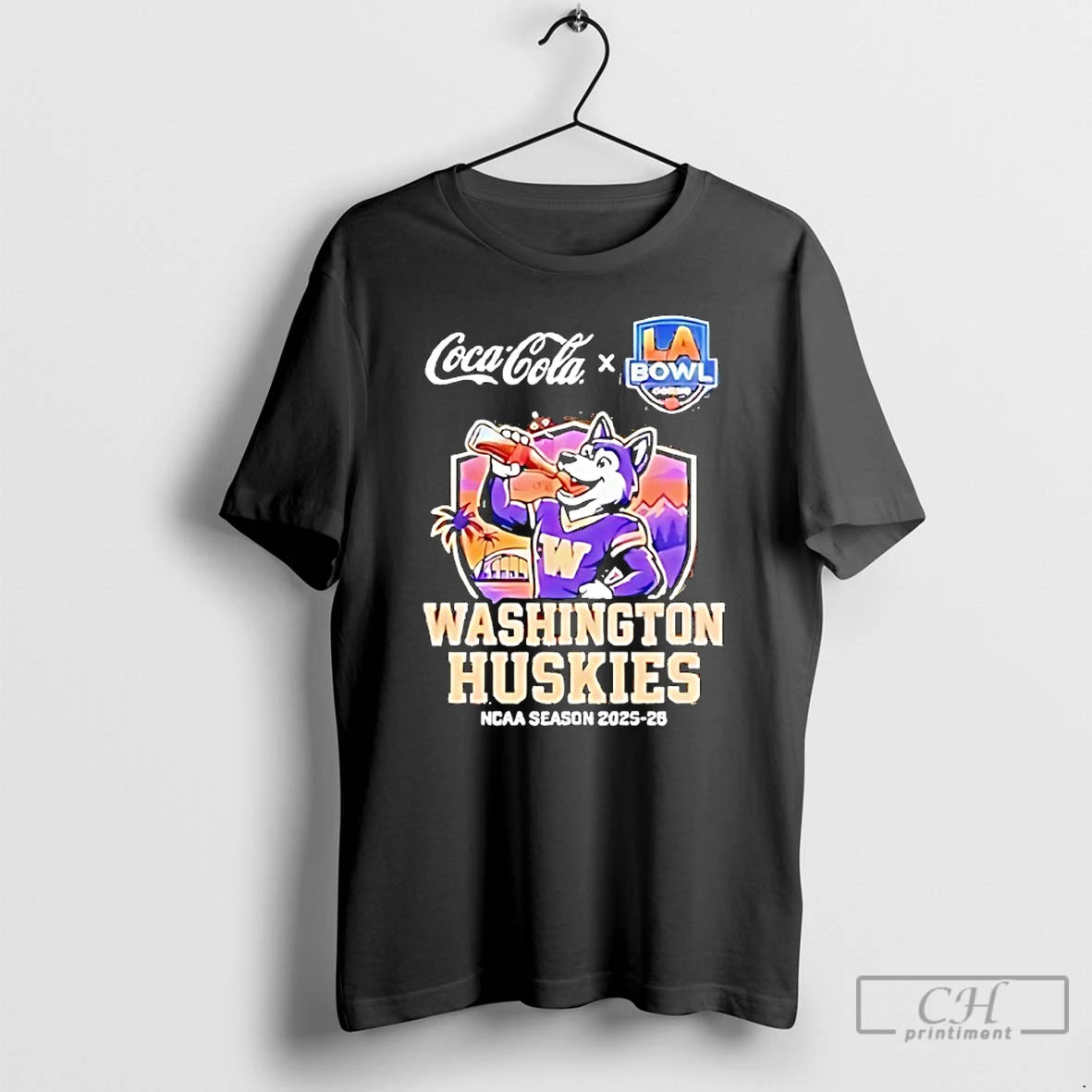 Premium Washington Huskies 2025 26 La Bowl Hosted By Gronk Mascot T-Shirts, Hoodie, Sweatshirt | InkRitualCo.com