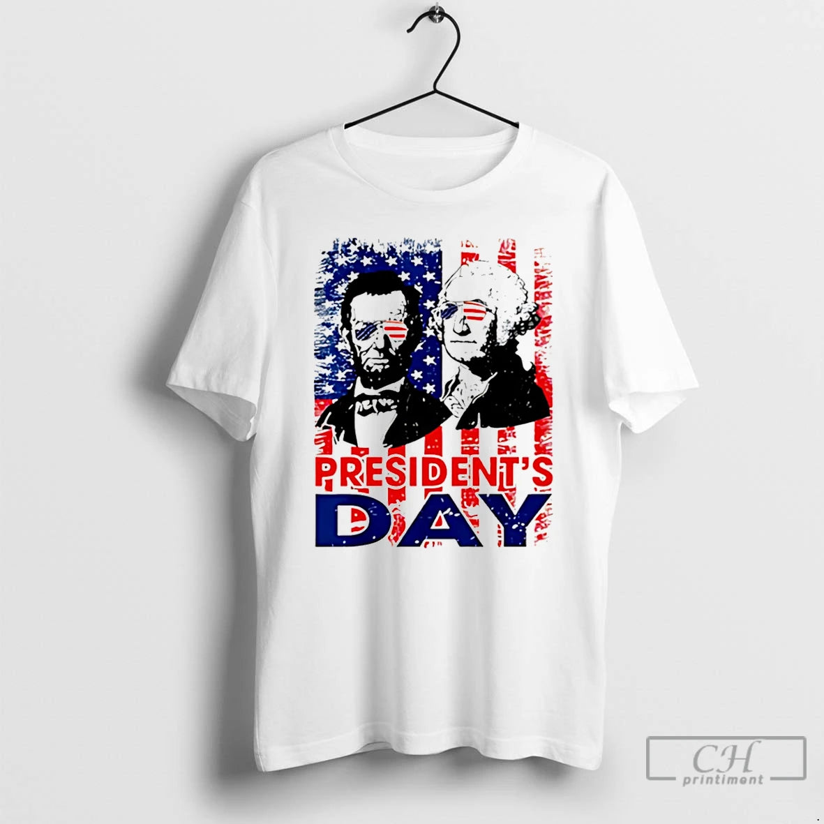 Premium Washington And Lincoln Usa Flag Presidents Day Retro Tribute T-Shirts, Hoodie, Sweatshirt | InkRitualCo.com