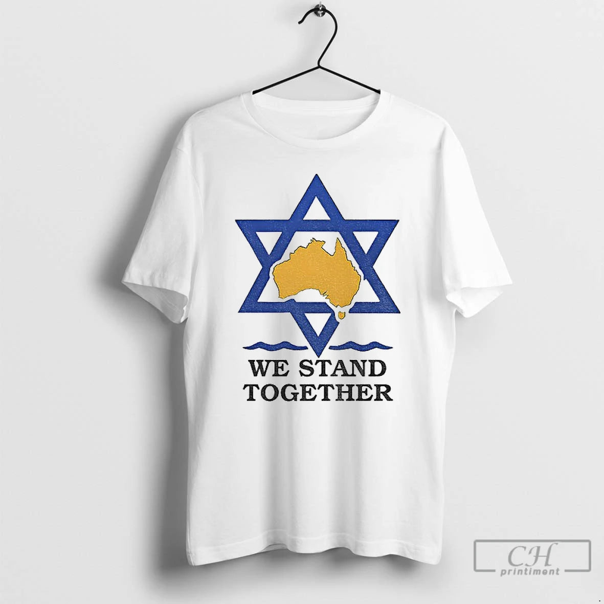 Premium We Stand Together With The Australian Jews T-Shirts, Hoodie, Sweatshirt | InkRitualCo.com