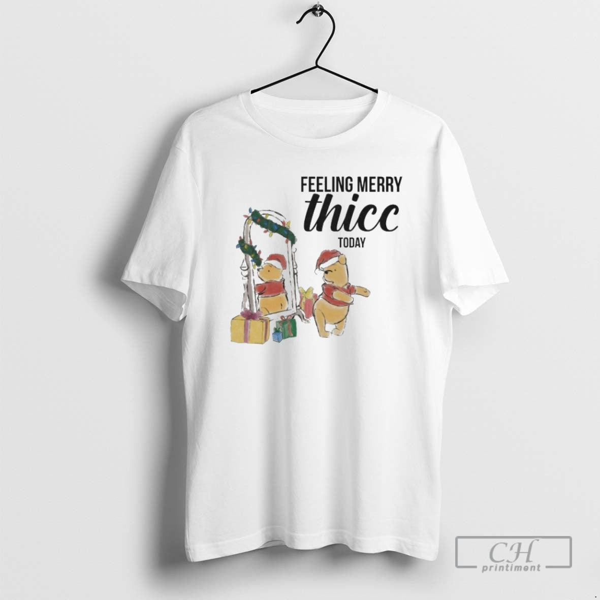 Premium Winnie The Pooh Feeling Merry Christmas Thic Today Shirt Sweater Hoodie, Sweatshirt | InkRitualCo.com