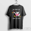 Premium You Make My Heart Hong Goose Valentines Day T-Shirts, Hoodie, Sweatshirt | InkRitualCo.com