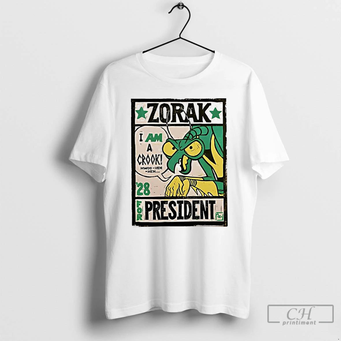 Premium Zorak I Am A Crook For President 28 T-Shirts, Hoodie, Sweatshirt | InkRitualCo.com