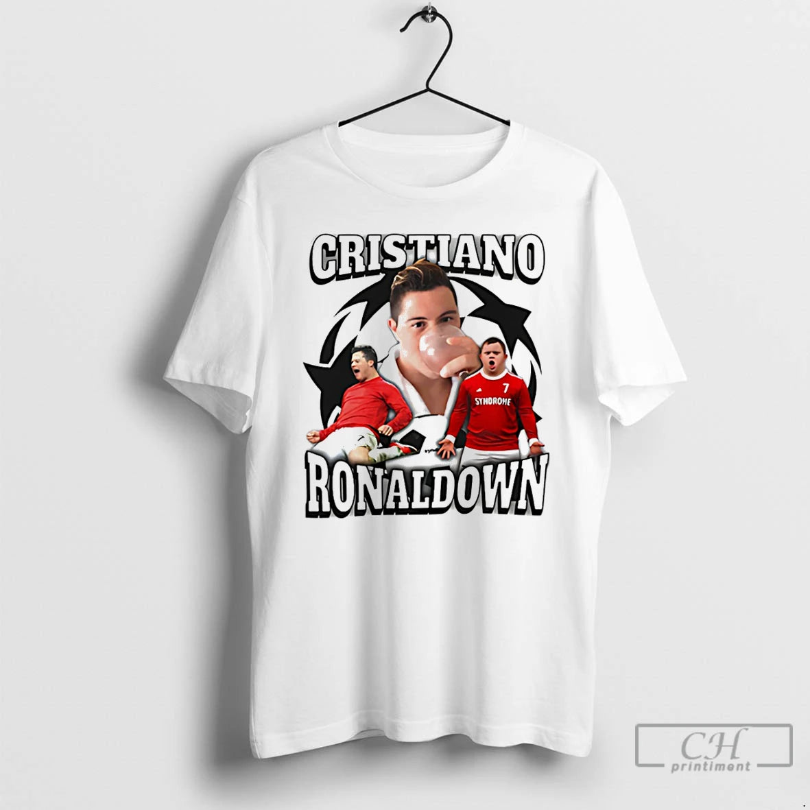 Premium Cristiano Ronaldown Cristiano Ronaldo Down Syndrome T-Shirts, Hoodie, Sweatshirt | InkRitualCo.com