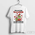 Premium Ur4fxkny Grinch Santa Im A Bitch Im A Lover Im A Crazy Ass Mother T-Shirts, Hoodie, Sweatshirt | InkRitualCo.com