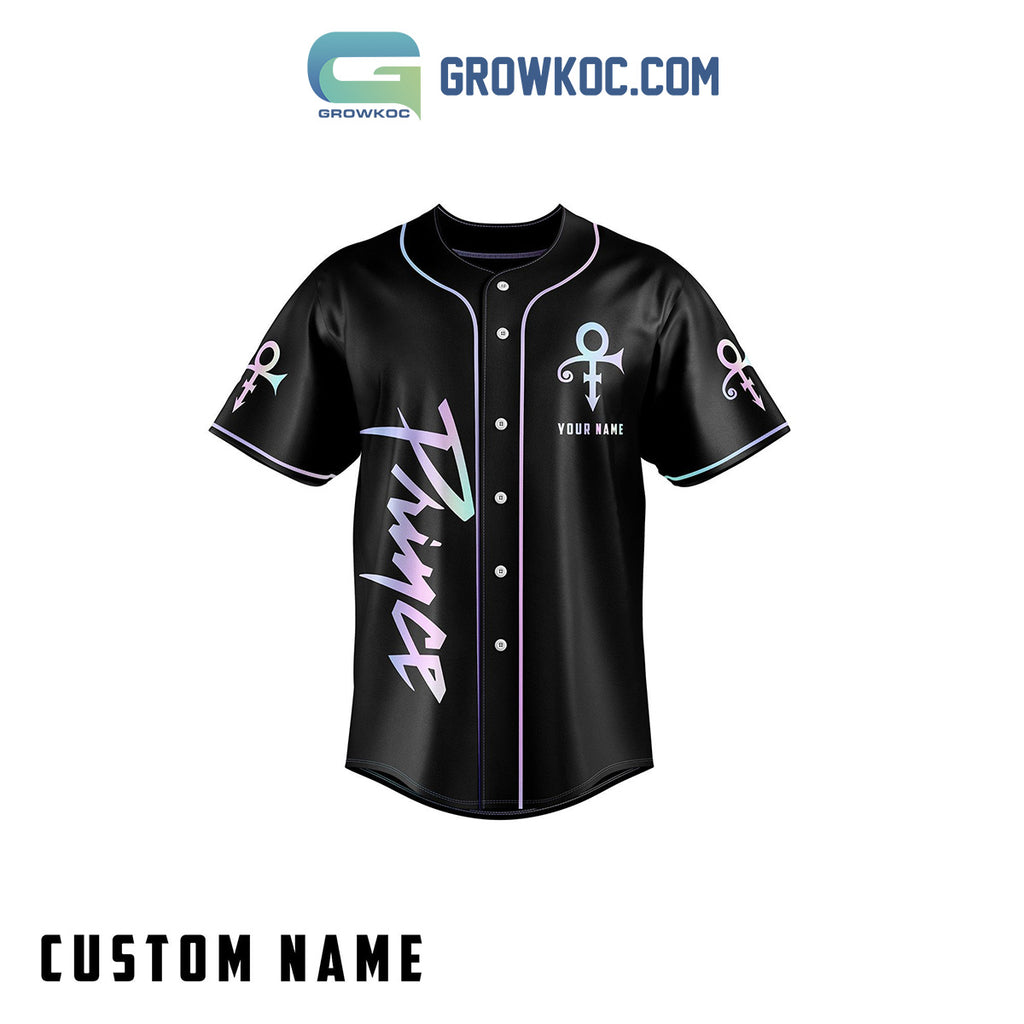 Prince See You Laughing In The Purple Rain Personalized Baseball Jersey