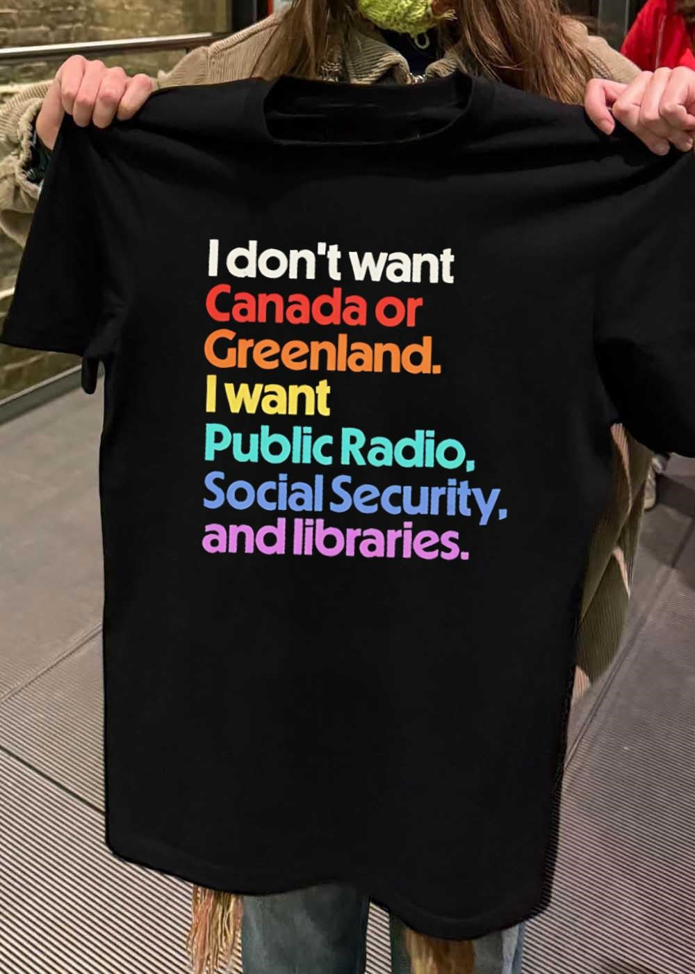 Public Radio Social Security Libraries T-Shirt