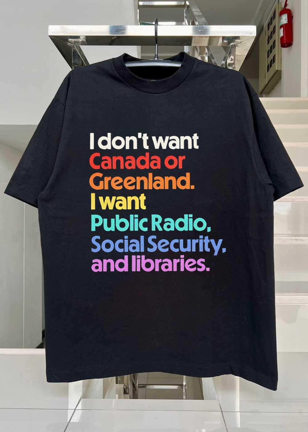 Public Radio Social Security Libraries T-Shirt
