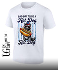 Raccoon Patriotic America Bad Day to be a Hot Dog shirt
