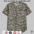 Rare Russell Athletic El Paso Chihuahuas Home Camo Jersey Shirt Replica