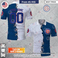 MLB Chicago Cubs Mix jersey Style Custom Polo