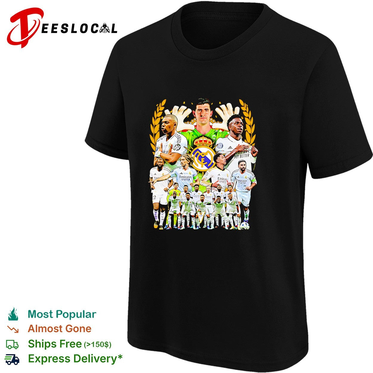 Real Madrid squad poster shirt
