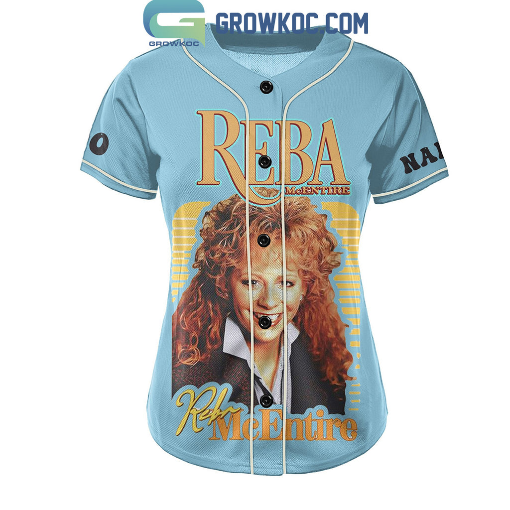Reba McEntire Be Different Stand Out And Work Your Butt Off Personalized Baseball Jersey