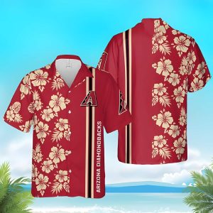 Red Aloha MLB Arizona Diamondbacks Hawaiian Shirt Beach Gift For Him