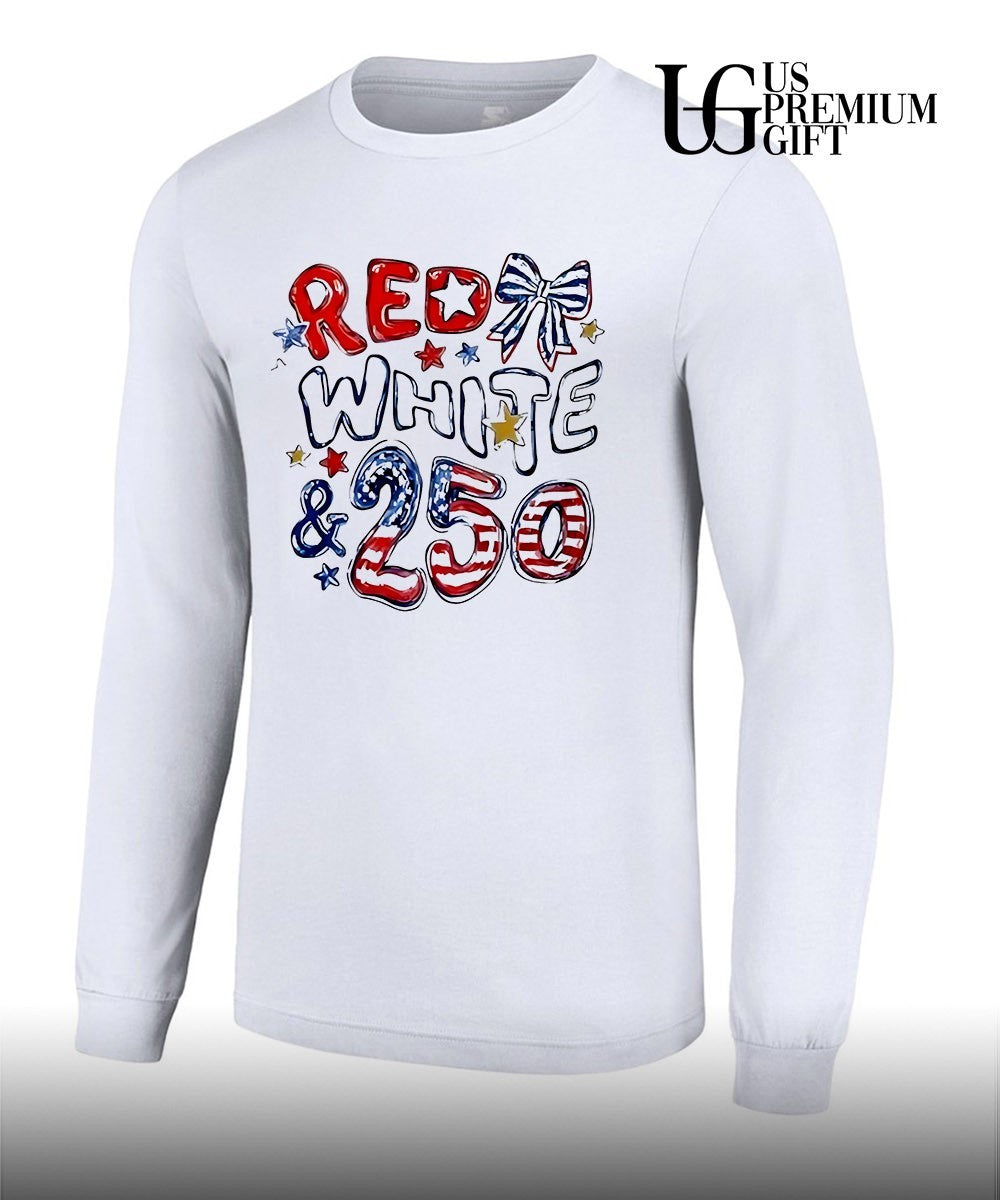 Red White and 250 USA 4th Of July shirt