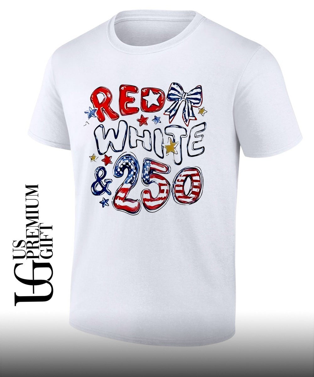 Red White and 250 USA 4th Of July shirt