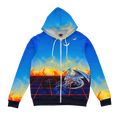 Reflections On The Grid Zip Up Hoodie