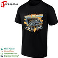 Resist the Empire the Millennium Falcon coming through a television alongside video tapes shirt
