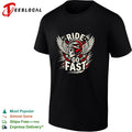 Ride go fast skull shirt