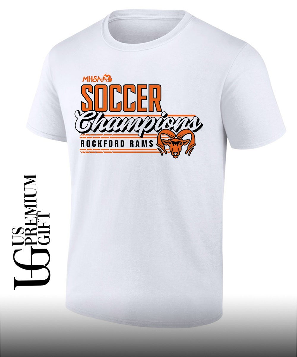 Rockford Rams MHSAA Girls Soccer D1 Champions 2026 shirt