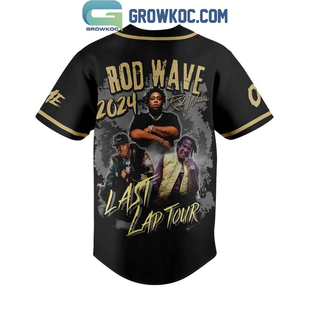 Rod Wave 2024 Last Lap Tour Hard Time Personalized Baseball Jersey
