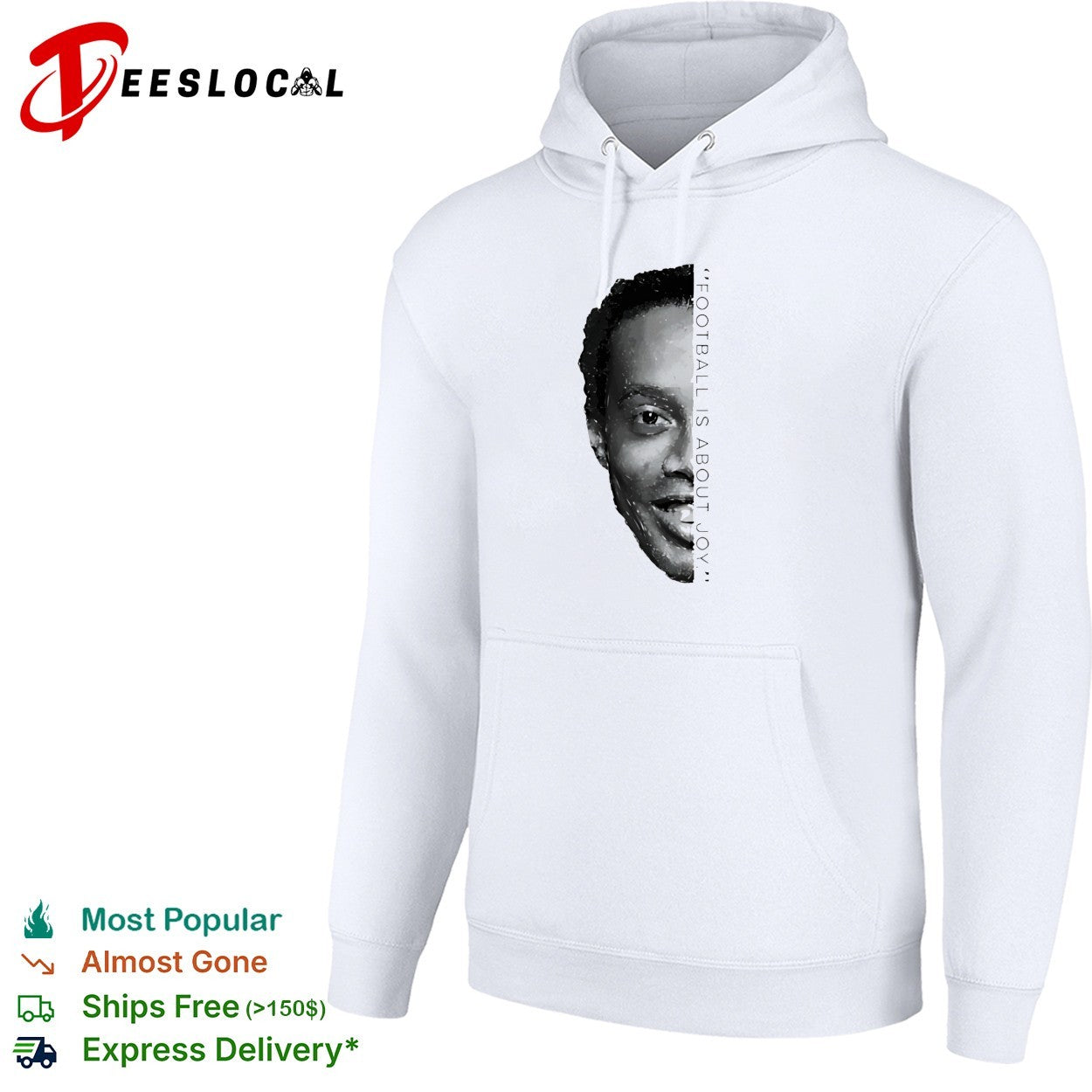 Ronaldinho Football Is About Joy half face shirt