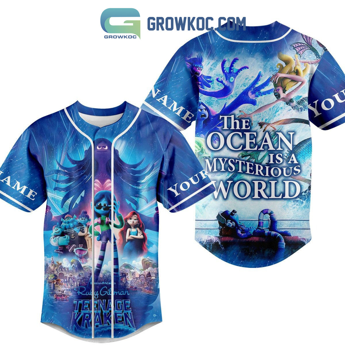 Ruly Gilman Teenage Kraken The Ocean Is A Mysterious World Personalized Baseball Jersey