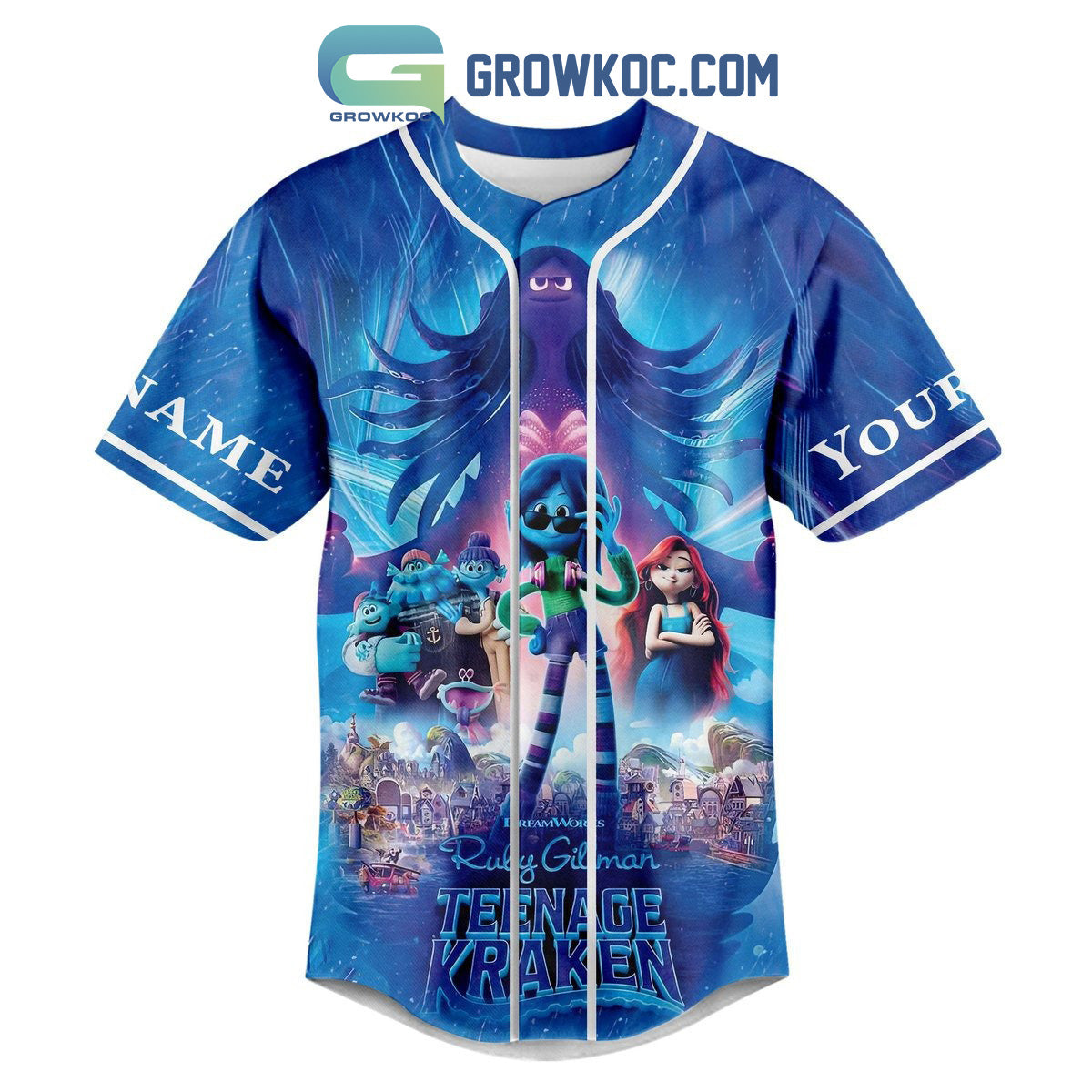 Ruly Gilman Teenage Kraken The Ocean Is A Mysterious World Personalized Baseball Jersey