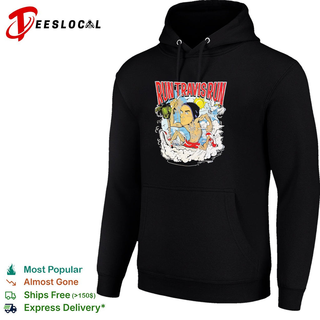Run Travis run scene cartoon funny shirt
