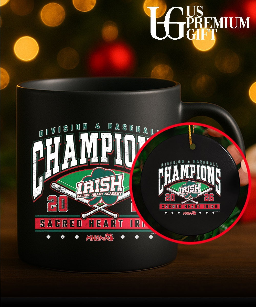 Sacred Heart Irish MHSAA Baseball D4 Champions 2026 shirt