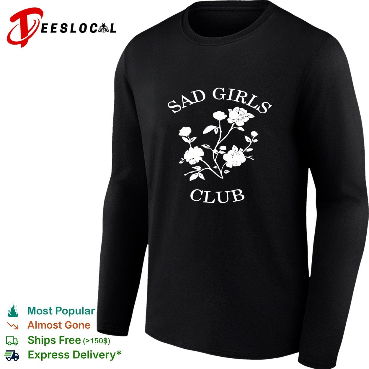 Sad girls club roses shirt