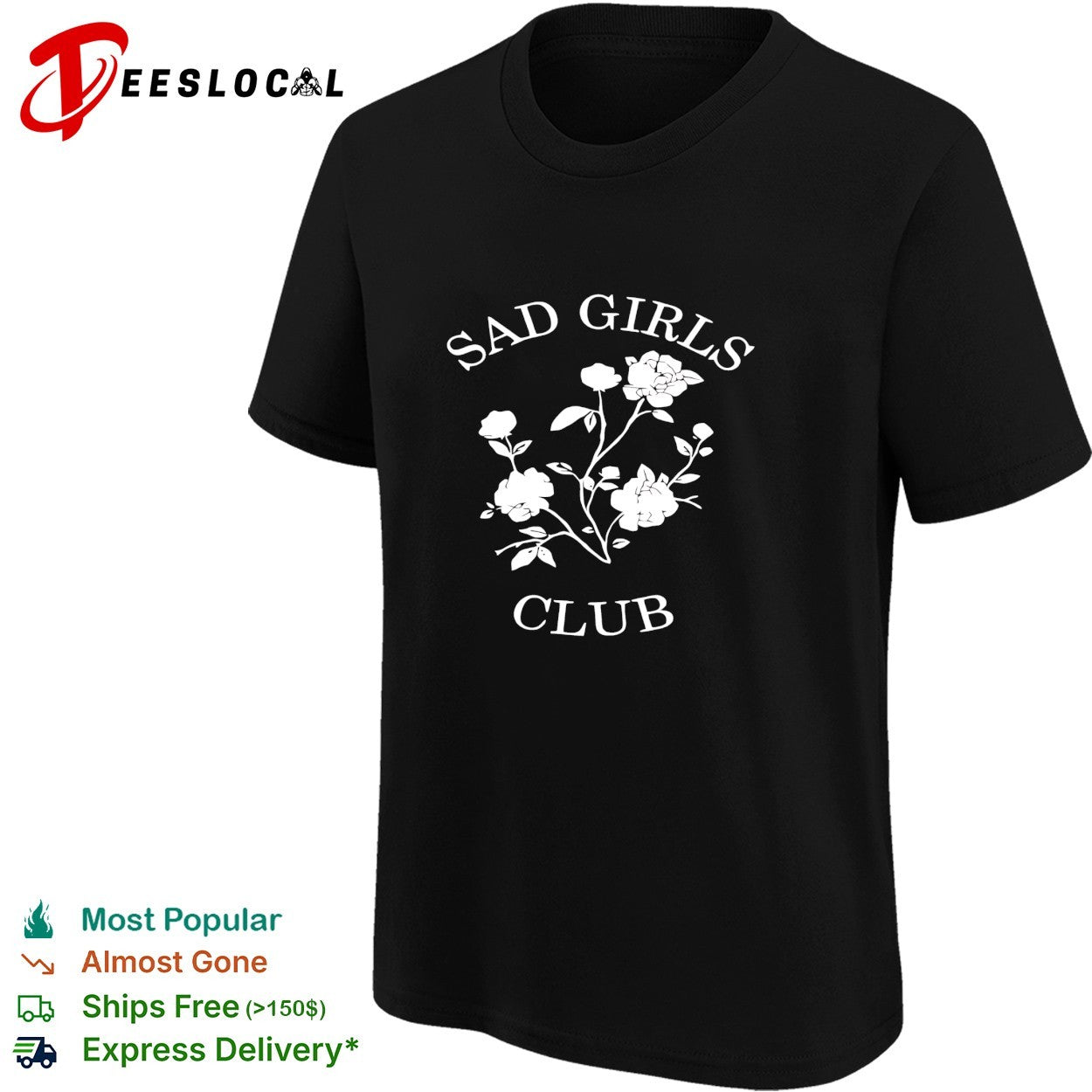 Sad girls club roses shirt