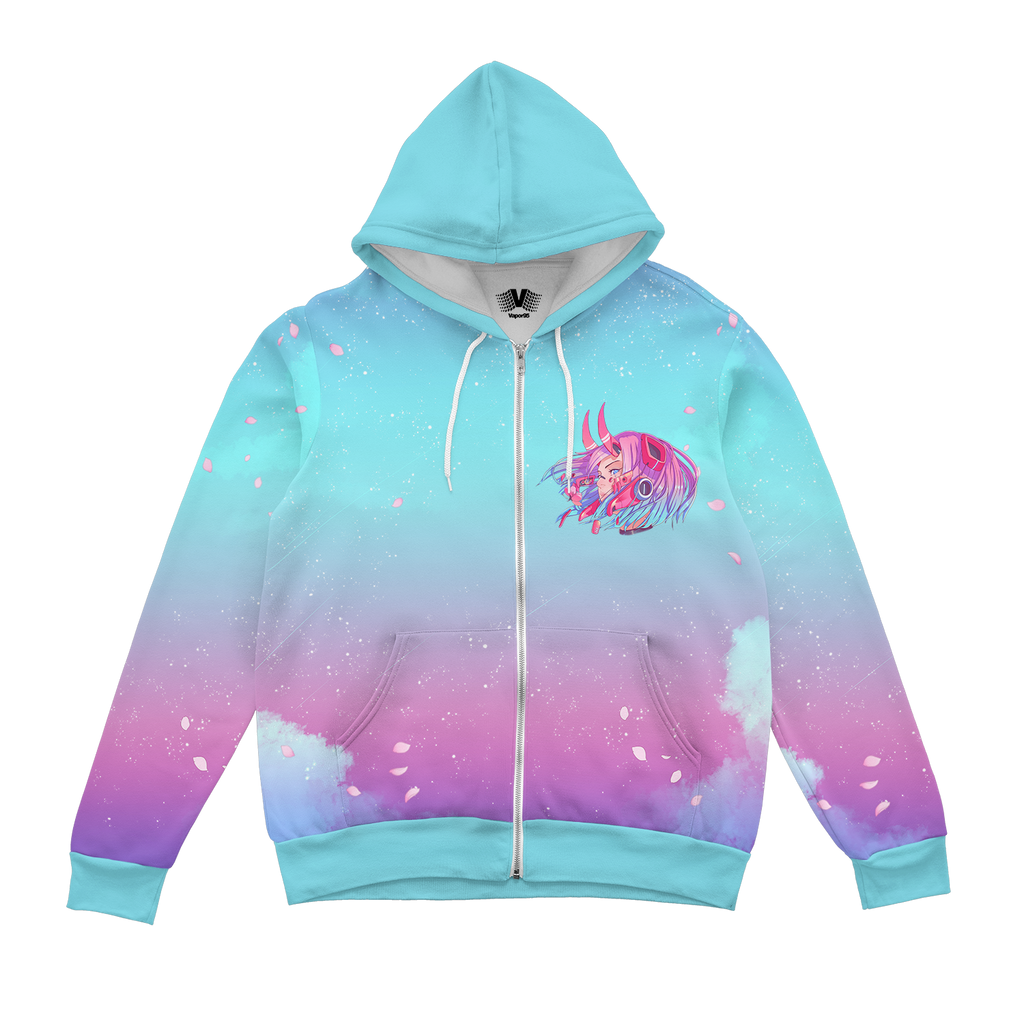 Sakura Oni Zup Up Hoodie