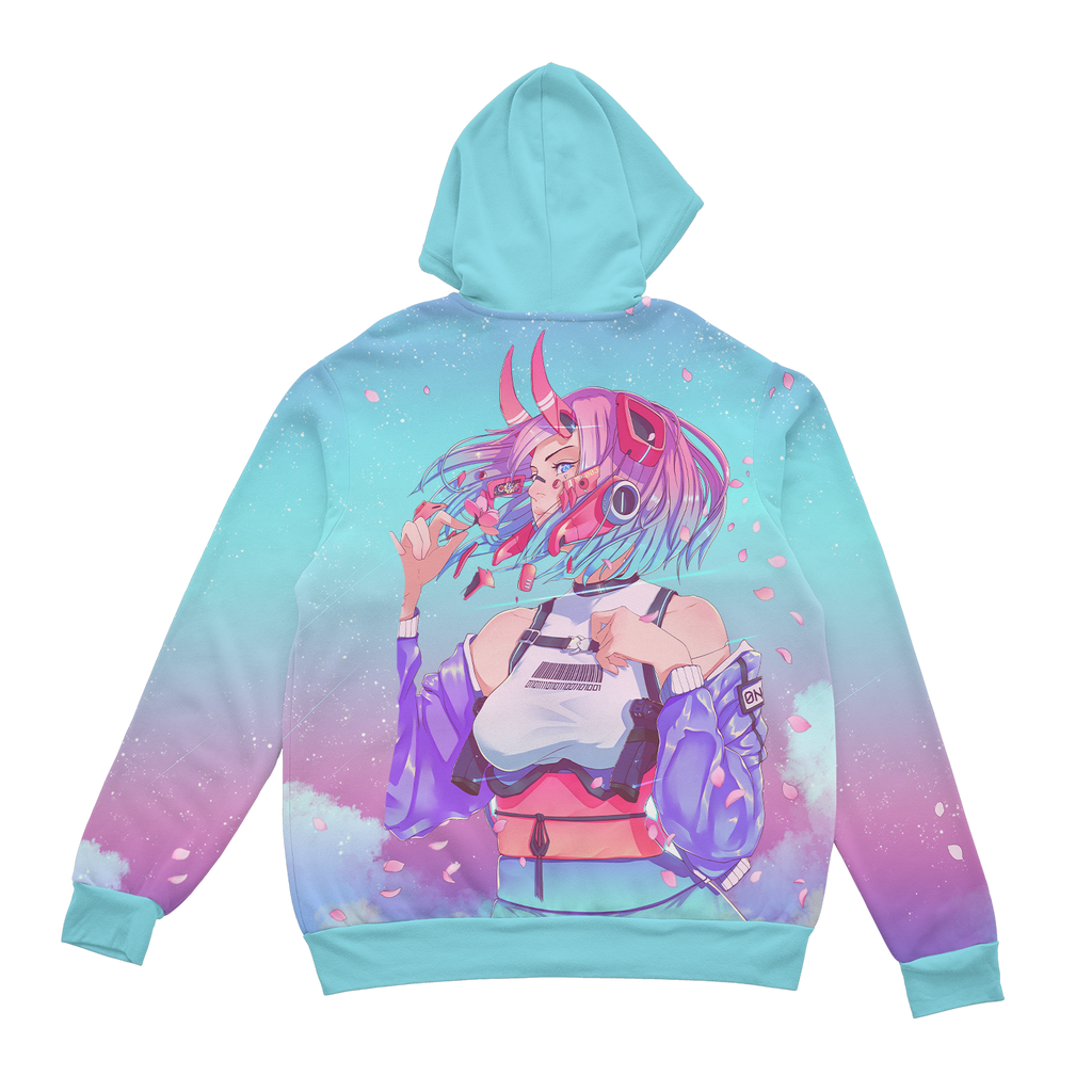 Sakura Oni Zup Up Hoodie