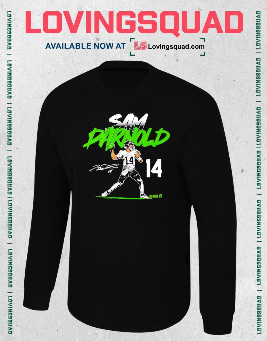 Sam Darnold Name & Number Pose Signature T-Shirt