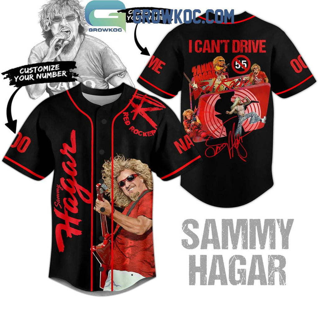 Sammy Hager Red Rocket I Can Not Drive Personalized Baseball Jersey
