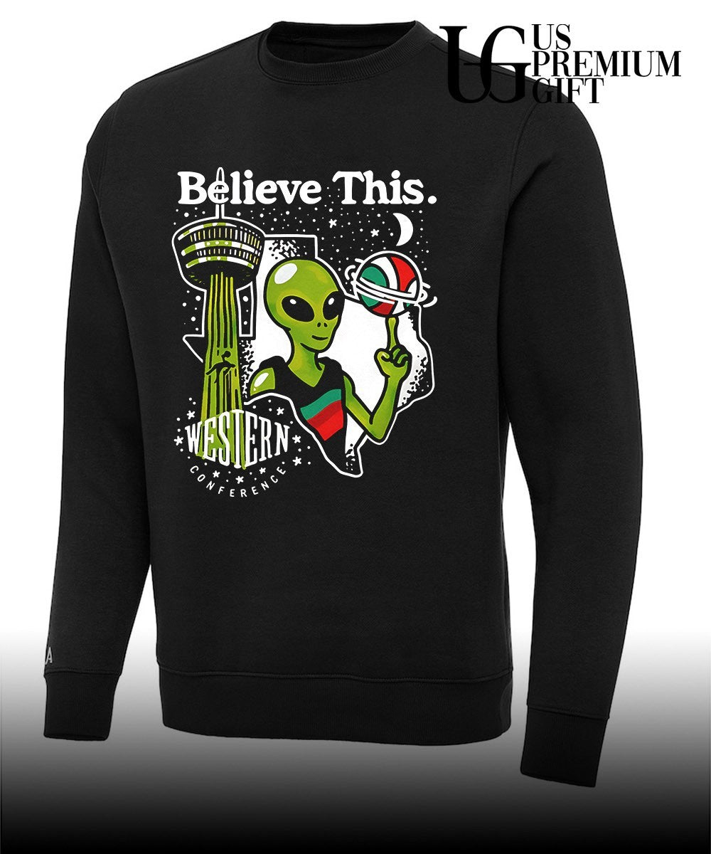 San Antonio Spurs NBA Western Conference Finals 2026 Believe This Alien shirt