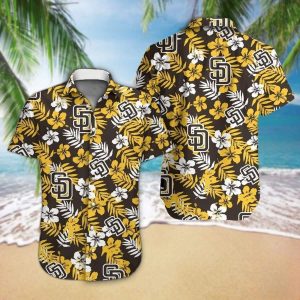 San Diego Padres Hawaiian Shirt Hibiscus Pattern Gift For Beach Trip - Padres Hawaiian Shirt