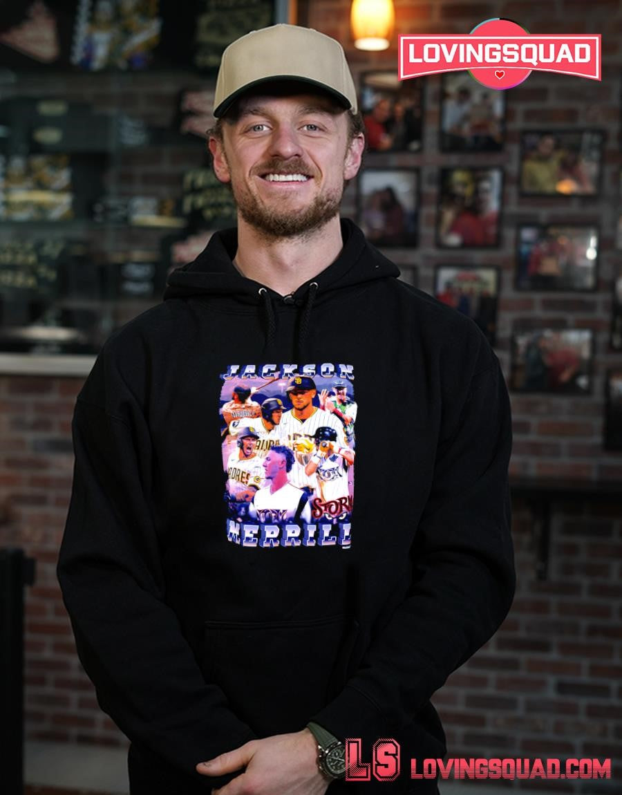 San Diego Padres Jackson Merrill vintage-style graphic T-shirt